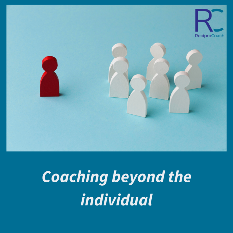 Individual Distance Coaching Coaching beyond the individual – ReciproCoach